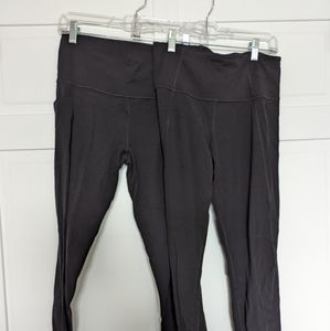 COPY - Athleta salutation 7/8 leggings - 2 pair - black